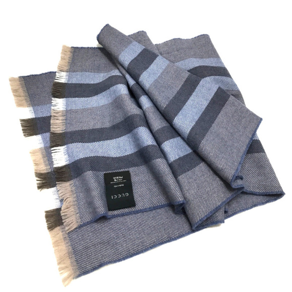 Gucci Grey Wool Mufflers